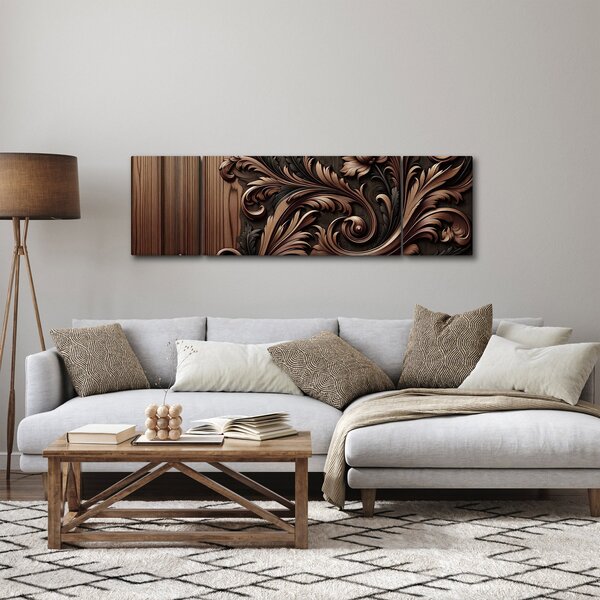Obraz - Vzor ze dřeva (170x50 cm)