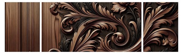 Obraz - Vzor ze dřeva (170x50 cm)
