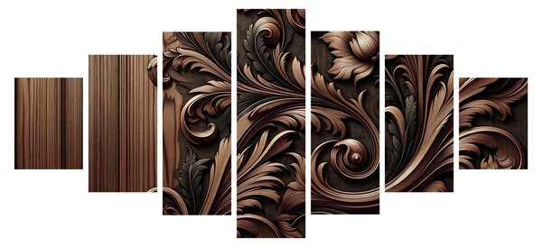 Obraz - Vzor ze dřeva (210x100 cm)