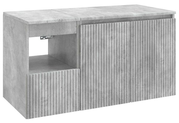 Sada koupelnového nábytku 2 ks Betonově šedá Kompozitní dřevo 3404117