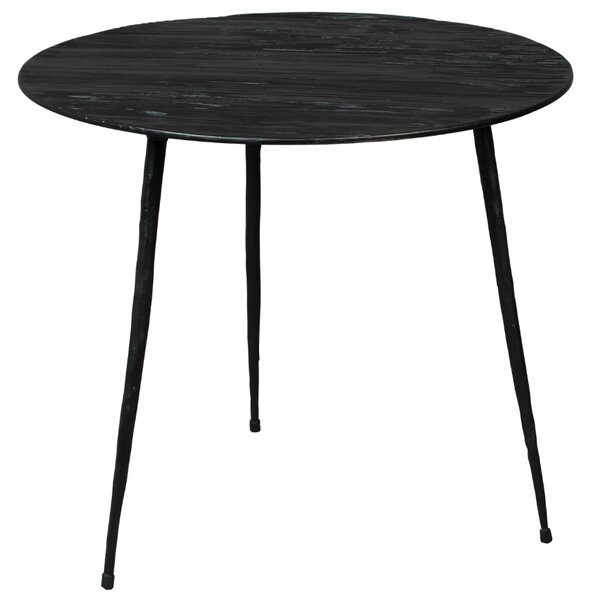 Černý dubový odkládací stolek DUTCHBONE PEPPER 40 cm