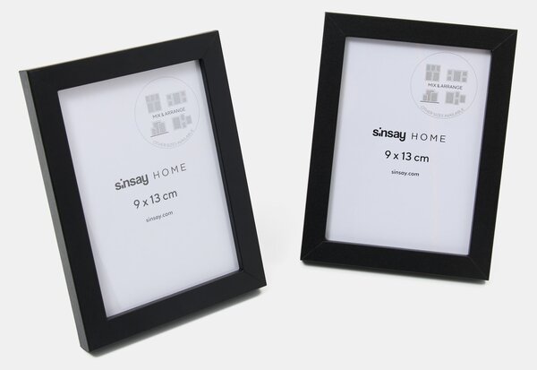 Sinsay - Sada rámečků na fotografie 2 ks - černá