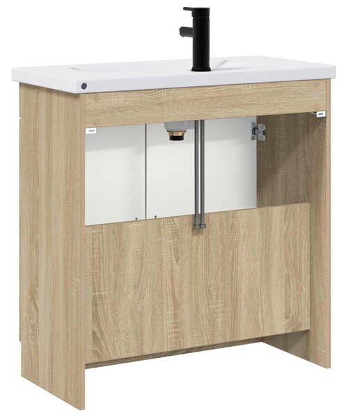 Sada koupelnového nábytku Dub sonoma 78,5 x 37,5 x 81 cm 3404136