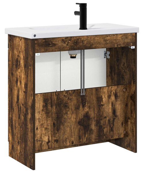 Sada koupelnového nábytku Kouřový dub 56 x 37,5 x 81 cm 3404129
