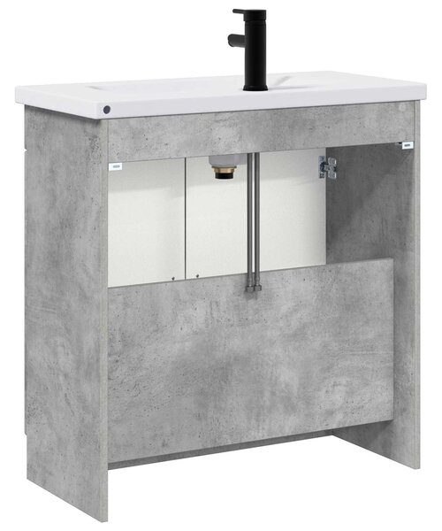 Sada koupelnového nábytku Betonově šedá 78,5 x 37,5 x 81 cm 3404137