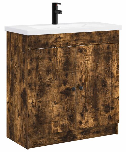 Sada koupelnového nábytku Kouřový dub 56 x 37,5 x 81 cm 3404129