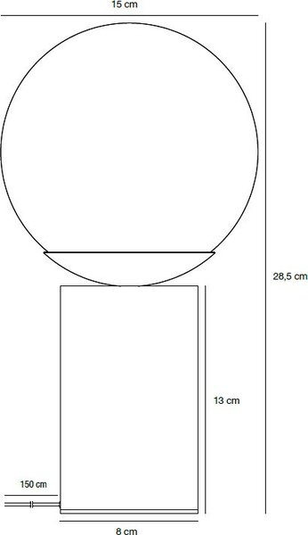 Nordlux Lilly stolní lampa 1x25 W hnědá 2213575018