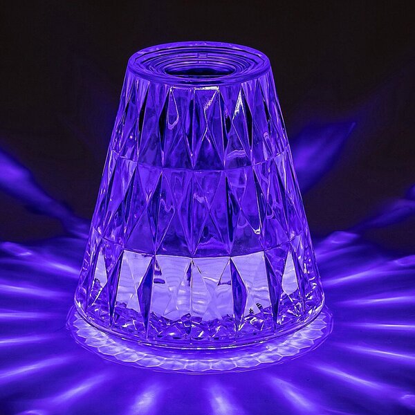 Rabalux Siggy stolní lampa 1x2 W průhledná 76004
