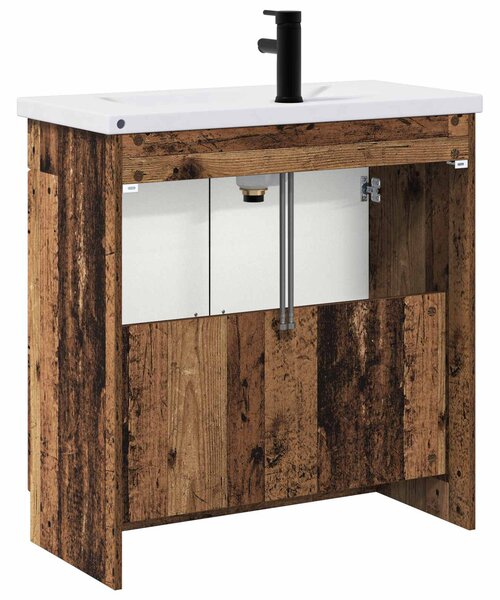 Sada koupelnového nábytku Staré dřevo 56 x 37,5 x 81 cm 3404132