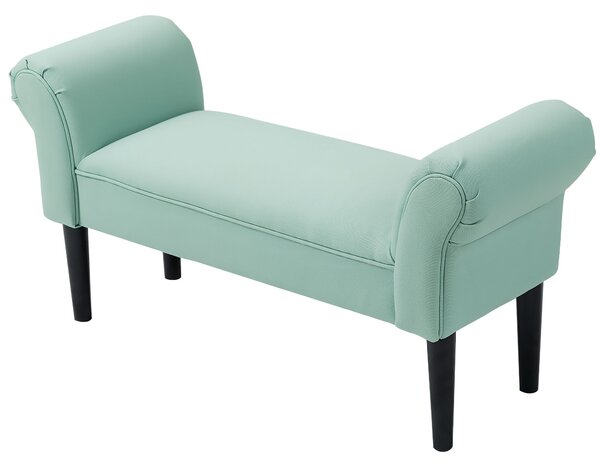 HOMCOM Lavička na postel, čalouněná lavička, sedací lavička, chodbičková lavička do ložnice, nosnost až 130 kg, plachtovina, zelená, 102 x 36 x 51 cm