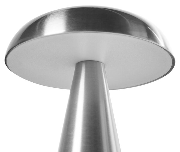 Sada 2 LED bezdrátových stolních lamp KULFO se stmívačem Kov Stříbrná