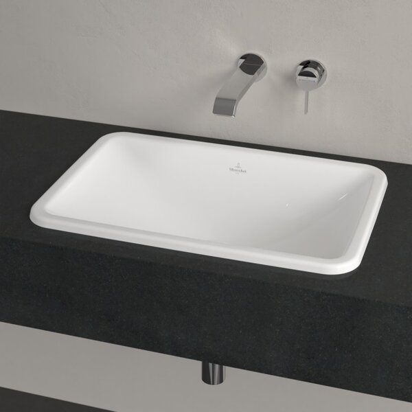 Villeroy & Boch Loop & Friends umyvadlo 60.5x41 cm obdélníkový zápustný bílá lesk 4A650001