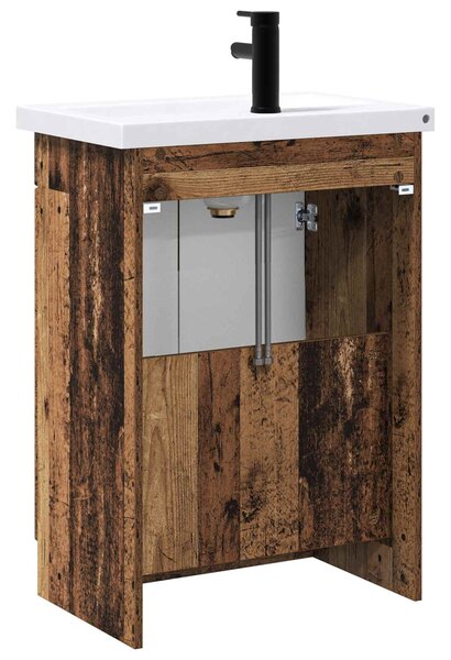 Sada koupelnového nábytku Staré dřevo 56 x 37,5 x 81 cm 3404152