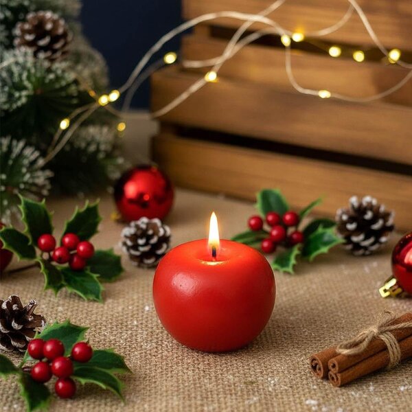 Dárková svíčka jablko 2 ks