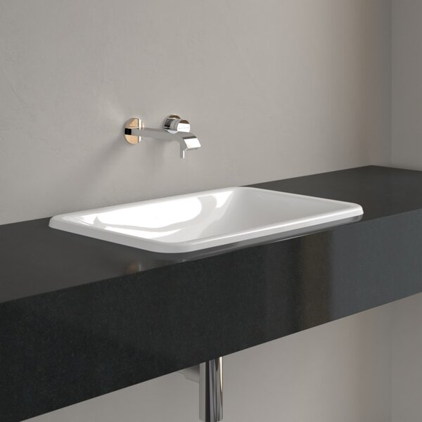 Villeroy & Boch Loop & Friends umyvadlo 60.5x41 cm obdélníkový zápustný bílá lesk 4A650001