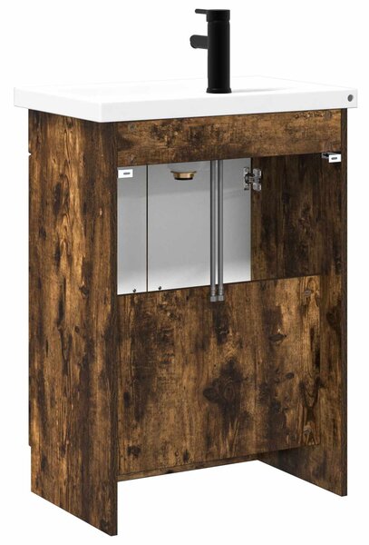 Sada koupelnového nábytku Kouřový dub 56 x 37,5 x 81 cm 3404169