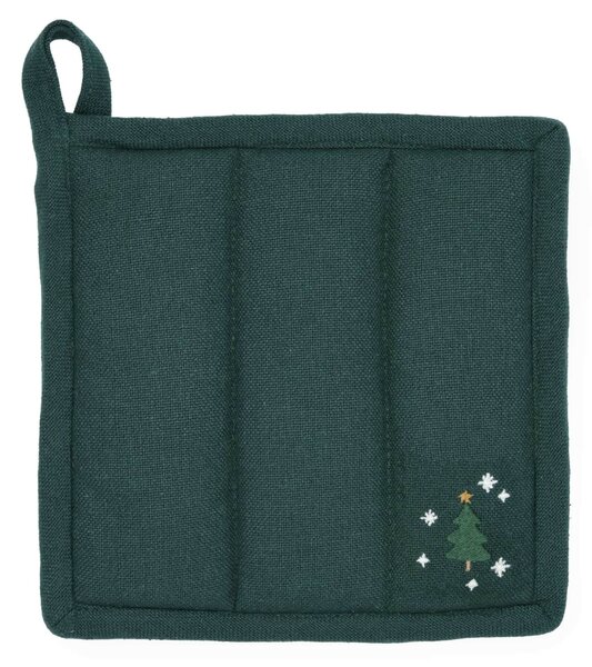 Vyšívaná chňapka Christmas Tree Green 22 × 22 cm