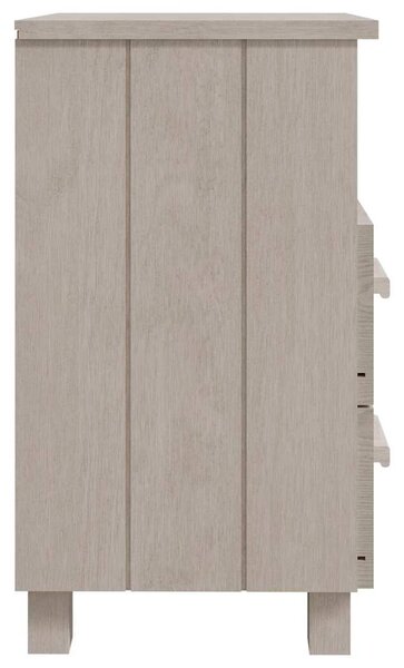 Noční stolky HAMAR 2 ks bílé 40 x 35 x 62 cm masivní dřevo 340417