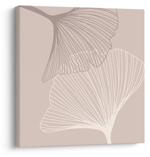 Obraz - Béžové listy N⁰2 (30x30 cm)