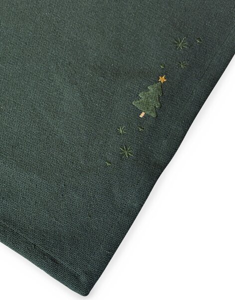 Vyšívané prostírání Christmas Tree Green 49 × 32 cm