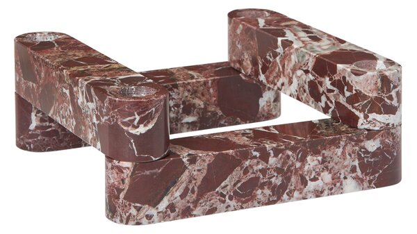 Modulární svícen Newel Rosso Levanto Marble