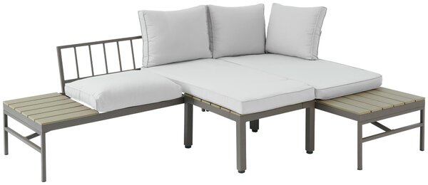 TERASOVÁ SEDACÍ SOUPRAVA kov, plast, textil Luca Bessoni - Online Only zahradní nábytek, Online Only