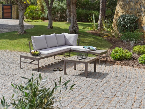 TERASOVÁ SEDACÍ SOUPRAVA kov, plast, textil Luca Bessoni - Online Only zahradní nábytek, Online Only