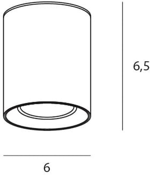 MaxLight Tub stropní světlo 1x7 W bílá C0155