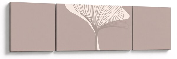 Obraz - Béžové listy N⁰3 (170x50 cm)