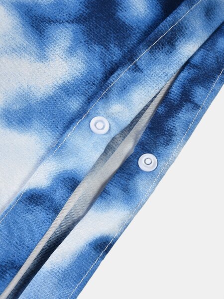 Sinsay - Povlečení s efektem tie-dye - modrá
