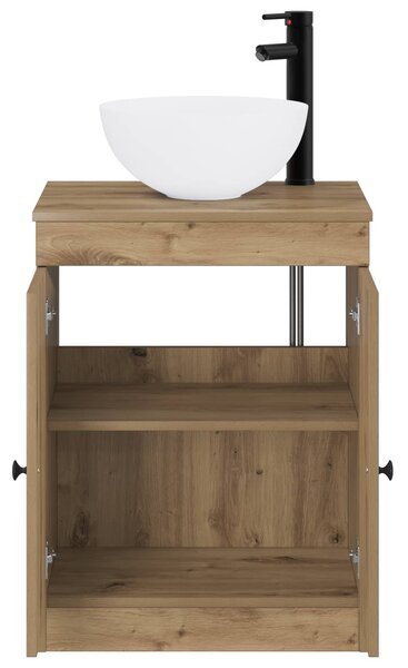 Sada koupelnového nábytku Dub artisan Kompozitní dřevo 3404221