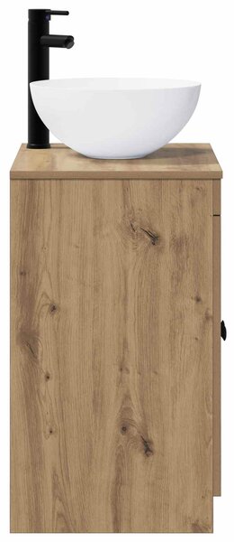 Sada koupelnového nábytku Dub artisan Kompozitní dřevo 3404221