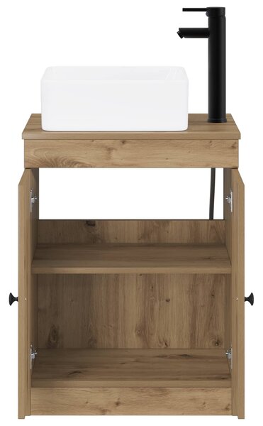 Sada koupelnového nábytku Dub artisan Kompozitní dřevo 3404239