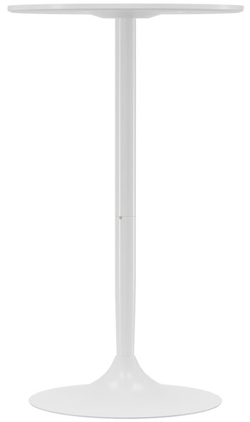 HOMCOM Barový stůl Bistro stůl Kulatý party stůl Ø60 x 102 cm Poseur stůl do jídelny, obývacího pokoje, ocel, bílý | Aosom