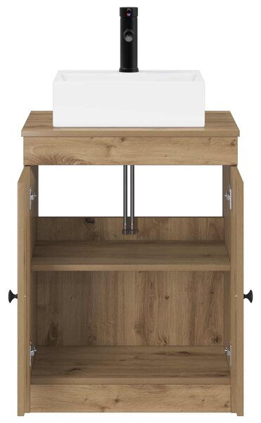 Sada koupelnového nábytku Dub artisan Kompozitní dřevo 3404257