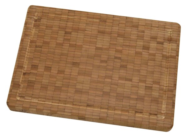 Zwilling bambusové prkénko 35 × 25 cm krájecí deska s drážkou na maso zeleninu servírovací prkénko bambus 1001391