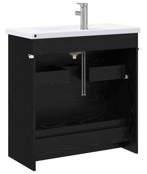 Sada koupelnového nábytku Černý dub 81 x 40 x 84,5 cm 3404267