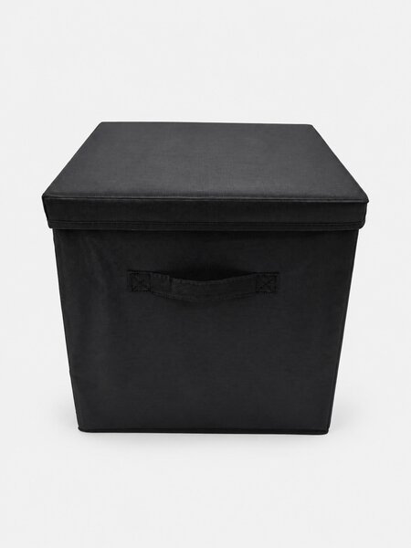 Sinsay - Skládací úložný box s rukojetí a víkem - černá