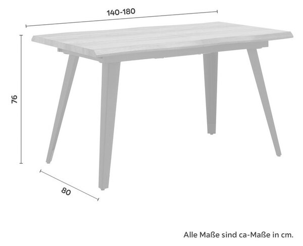 Rozkládací jídelní stůl Ján 140-180x80cm