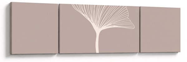 Obraz - Béžové listy N⁰5 (170x50 cm)
