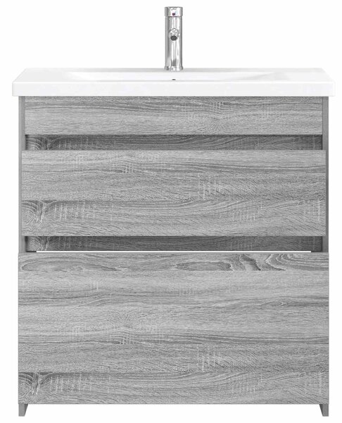 Sada koupelnového nábytku Šedý Sonoma 81 x 40 x 84,5 cm 3404271