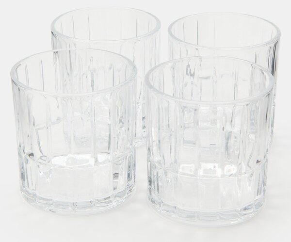 Sinsay - Sklenice s reliéfním vzorem 4 pack - clear