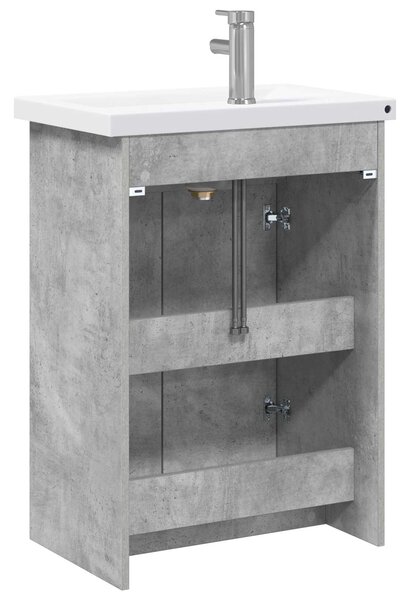Sada koupelnového nábytku Betonově šedá 61 x 40 x 84,5 cm 3404277