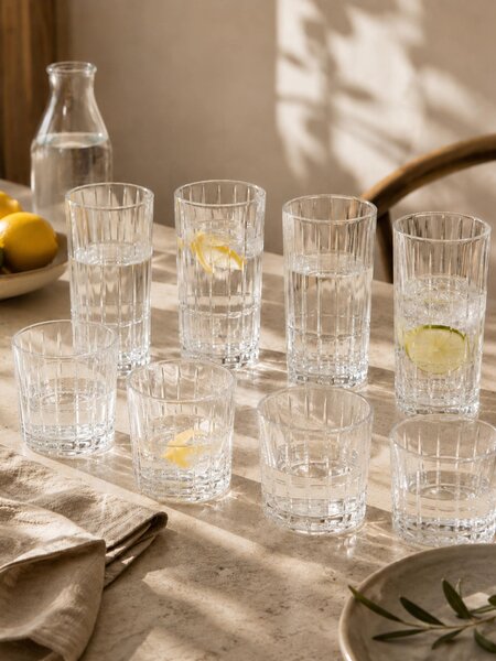 Sinsay - Sklenice s reliéfním vzorem 4 pack - clear
