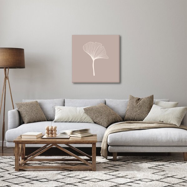 Obraz - Béžové listy N⁰5 (30x30 cm)