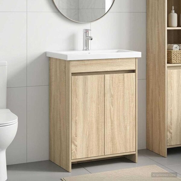 Sada koupelnového nábytku Dub sonoma 81 x 40 x 84,5 cm 3404284