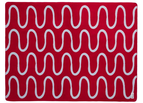Noo.ma Červeno-modrý pléd Swirl 200 x 150 cm