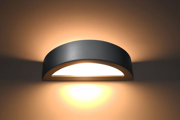 Sollux Lighting Atena nástěnné svítidlo 1x60 W šedá SL.0873