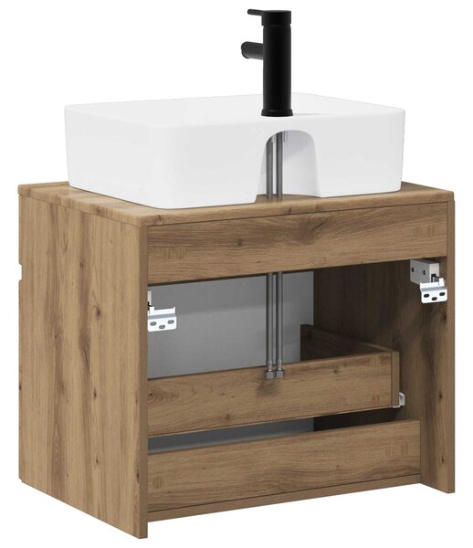 Sada koupelnového nábytku Dub artisan Kompozitní dřevo 3404299