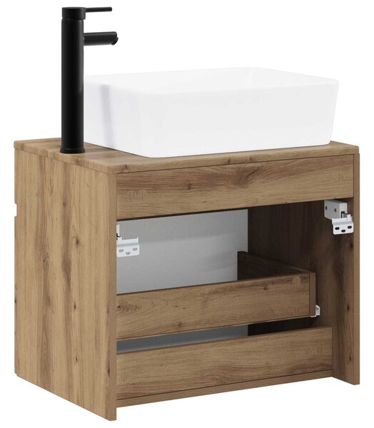 Sada koupelnového nábytku Dub artisan Kompozitní dřevo 3404309
